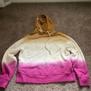 Gradient Pink and Tan Women's Sweater